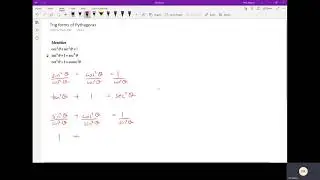 Trig forms of Pythagoras