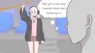 I wonder what she's listening to?