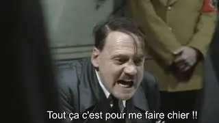 (PARODIE)- Hitler apprend qu'il a encore loupé sa première année de droit ...