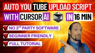 Vibe Coding - Auto Uploading Content To Youtube Using Cursor AI  For Beginners
