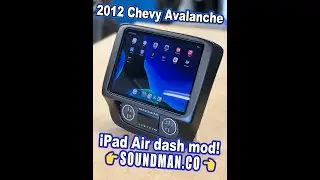 2012 Chevy Avalanche 11 inch iPad Air - Soundman dash mod