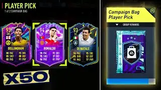 FIFA 22 50 x Guaranteed Campaign Bag Player Pick Packs!