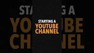 The best time to start your YouTube channel was was years ago, the second best time is today🤘🏻
