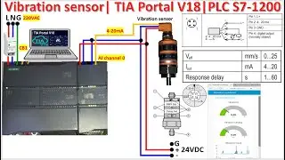 PLC S7-1200 analog input connect with vibration sensor (4-20mA)
