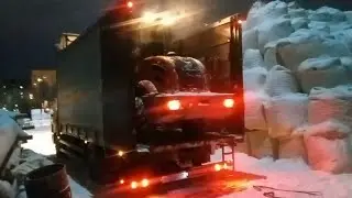 Рейс Нижневартовск-Челябинск. Везу Фронтальный Погрузчик. КамАЗ 4308