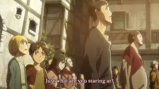 Attack on Titan Eren mom death Eng-sub first appearance of Colossal Titan break the wall Maria