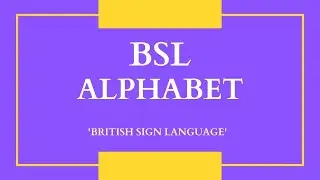 English for Beginners - Lesson 42 - BSL Alphabet  (sub)