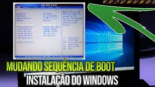 FORMATANDO COMPUTADOR PELA BIOS - COMO INSTALAR O WINDOWS 10!!