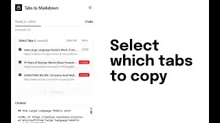 Copy all your Chrome tabs (Youtube too) with a single click (Context Hunt)