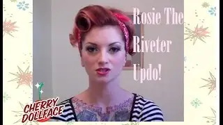 Vintage Hair Tutorial pinup bandana updo 