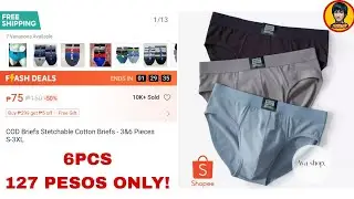 BRIEFS REVIEW from SHOPEE