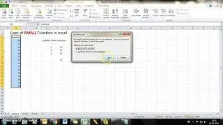 Small Function in Excel
