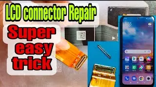 How to replace broken LCD connector//Mobile Display connector Repair//easy trick 100% work