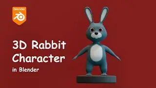 3D Rabbit Character Modeling | Blender Tutorial | Modeling skills