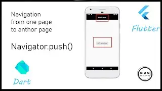 Navigate From one page to another page in flutter || Dart || Android || IOS || vscode