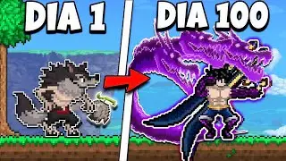 I SPENT 100 DAYS IN TERRARIA ONE PIECE (with new fruits)