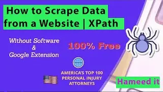 How to Scrape data From a Website Without Software and Extension || Web Scraping XPath || Earn Money