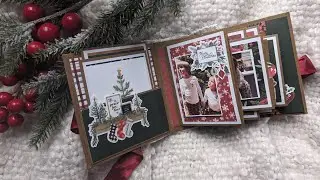 Christmas mini album Happy Christmas paper/Catra Bella 