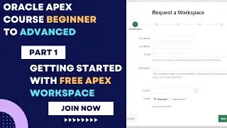 Getting Started with Oracle Apex: Your First Workspace Setup #oracleapex