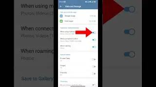 Telegram Auto Download Off | How to Stop Telegram Auto Download #shorts #telegram