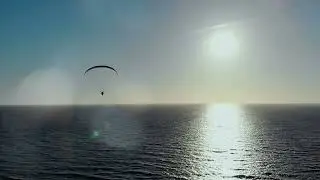 Янтарный. Танцы над морем на параплане.