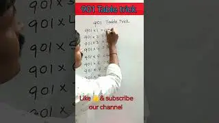 Easy trick for 901 table 💥🤩#table #tables #shortsviral #shorts #youtube shorts.