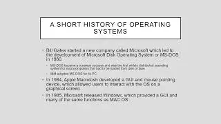 OpSys Intro to Operating Systems Part 2 2