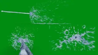 Green Screen Water Splash  | Free VFX