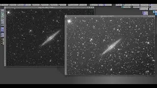 Elaborazione galassia NGC 891 su Pixinsight