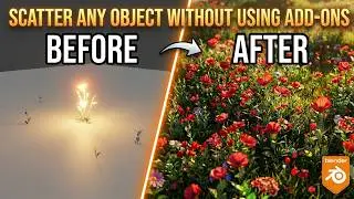 Scatter 🌸 Objects Like a Pro in Blender 🍃 - Free Method - Blender 4.5🌟