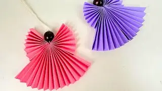DIY Paper Angel – No Tools Needed! 👼 Easy Christmas Craft Made by Hand!