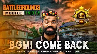 BGMI COME BACK STATUS || BGMI status edit || pubg coming soon status video