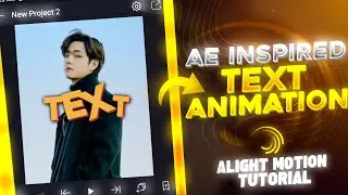 AE INSPIRED text animation tutorial 😼🔥(alight motion)text animation 