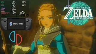 The Legend of Zelda: Tears of the Kingdom Steam Deck Performance Gameplay | Yuzu EA 3582 Steam OS