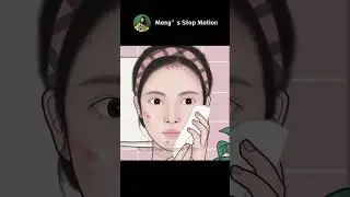 ASMR Animation | Extracting Large Pimples at Home! | Skin Care | Meng's Stop Motion