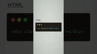 How To Create Cylinder Shape Using Html Css Only 