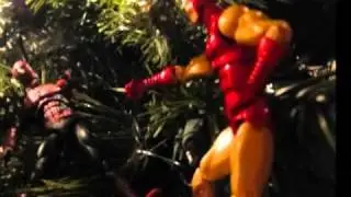 SPIDERMAN vs IRONMAN--The Christmas Tree Wars--2010