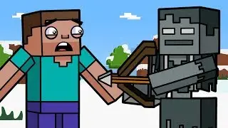 Skeleton Stray & Snow Biome | Block Squad (Minecraft Animation)