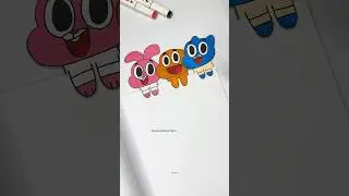 DIY Gumball Easy BookMarks Paper Crafts | That’s not my problem #shorts #gumball #youtubeshorts