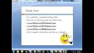 SQL Server 2012  Training for beginners - SQL Server 2012 Agent