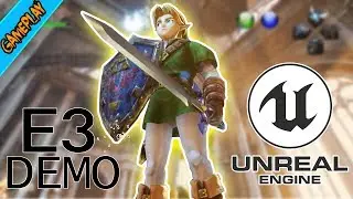 LEGEND OF  ZELDA WII U 2011 E3 TECH DEMO RECREATED IN THE UNREAL ENGINE 4