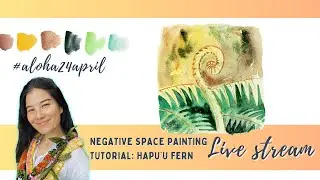 NEGATIVE  SPACE watercolor painting technique in 4 SIMPLE steps
