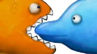Tasty Blue #3 Съесть океан вместе с золотой рыбкой и дельфином 