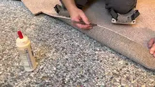 How to seal a carpet seam