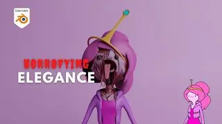 Horrifying Elegance: A Timelapse Of Princess Bubblegum's 3D Model