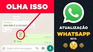 ISSO NÃO É UM CLICK BAIT - OLHA O QUE ESTÁ ESCONDIDO NA NOVA ATUALIZAÇÃO DO WHATSAPP BETA