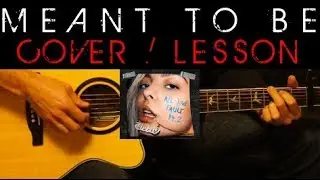 MEANT TO BE - Bebe Rexha & Florida Georgia Line Cover 🎸Easy Acoustic Guitar Tutorial Lesson Lyrics