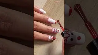 Diy Christmas Nail Art 🎄💅#shorts #youtubeshorts #viral #nailart