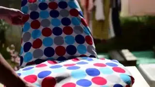 3🧵休日、座椅子カバーを作る！　Holiday, I make a legless chair cover.