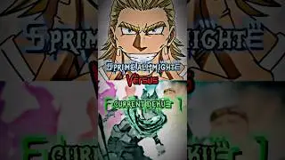 Prime all might vs current deku